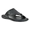 Regal Black Mens Casual Croco Print Sandals