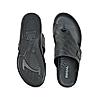 Regal Black Mens Casual Croco Print Sandals