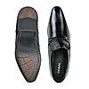 Regal Black Mens Formal Textured Leather Slip On Shoes