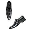 Regal Black Mens Formal Textured Leather Slip On Shoes