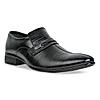 Regal Black Mens Formal Textured Leather Slip On Shoes