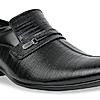 Regal Black Mens Formal Textured Leather Slip On Shoes