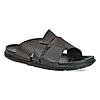 Regal Brown Mens Casual Textured Leather Sandals