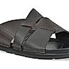 Regal Brown Mens Casual Textured Leather Sandals