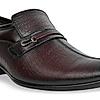 Regal Maroon Mens Formal Textured Leather Slip On Shoes