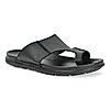 Regal Black Mens Casual Leather Sandals