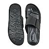 Regal Black Mens Casual Leather Sandals