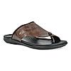 Regal Brown Mens Casual Croco Print Sandals