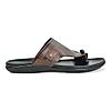 Regal Brown Mens Casual Croco Print Sandals