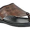 Regal Brown Mens Casual Croco Print Sandals