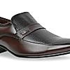Regal Maroon Mens Formal Textured Leather Slip On Shoes
