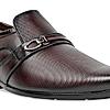 Regal Maroon Mens Formal Textured Leather Slip On Shoes