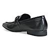 Imperio Black Mens Formal Leather Buckled Slip On Shoes