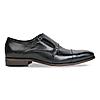 Imperio Black Mens Leather Formal Double Monks