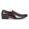 Imperio Maroon Mens Textured Leather Formal Slip On Shoes