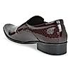 Imperio Maroon Mens Textured Leather Formal Slip On Shoes