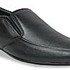 Regal Black Mens Leather Slip On Shoes