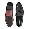 Imperio Black Mens Formal Croco Leather Tassel Slip On Shoes