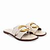 Rocia By Regal Cream Women Casual Buckled Flats