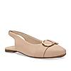 Rocia By Regal Beige Women Buckled Flat Slingbacks