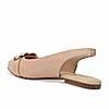 Rocia By Regal Beige Women Buckled Flat Slingbacks