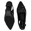 Rocia By Regal Black Women Block Heel Slingbacks