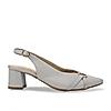 Rocia By Regal Grey Women Block Heel Slingbacks