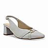 Rocia By Regal Grey Women Block Heel Slingbacks