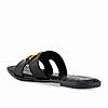 Rocia By Regal Black Women Casual Buckled Flats