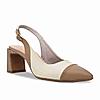 Rocia By Regal Ivory Women Block Heel Slingbacks