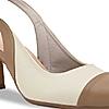 Rocia By Regal Ivory Women Block Heel Slingbacks