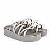 Rocia By Regal Silver Women Strappy Casual Wedges