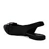 Rocia By Regal Black Women Buckled Flat Slingbacks