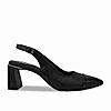 Rocia By Regal Black Women Block Heel Slingbacks