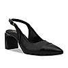 Rocia By Regal Black Women Block Heel Slingbacks