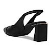 Rocia By Regal Black Women Block Heel Slingbacks