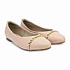 Rocia By Regal Beige Women Buckled Ballerinas