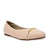 Rocia By Regal Beige Women Buckled Ballerinas