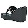 Rocia Black Women Diamond Encrusted High Platform