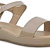 Rocia Beige Women Patent Flat Sandals