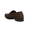 Regal Brown Men Suede Embroidered Ethnic Slip On Shoes