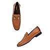 Imperio By Regal Tan Men Formal Leather Buckled Slip On Shoes