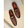 Imperio By Regal Tan Men Formal Leather Buckled Slip On Shoes