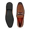 Imperio By Regal Tan Men Formal Leather Buckled Slip On Shoes