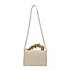 ROCIA Gold Women Textured Silk Gold Adorned Handle Bag