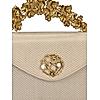 ROCIA Gold Women Textured Silk Gold Adorned Handle Bag