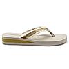 SOLE THREADS CREAM WOMEN BRAID FLIP FLOPS