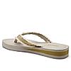 SOLE THREADS CREAM WOMEN BRAID FLIP FLOPS