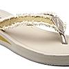 SOLE THREADS CREAM WOMEN BRAID FLIP FLOPS