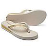 SOLE THREADS CREAM WOMEN BRAID FLIP FLOPS